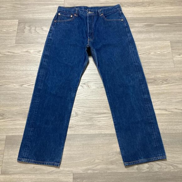 Vintage Y2K Levi's 501 Blue Jeans Size 36x32 - Picture 1 of 8